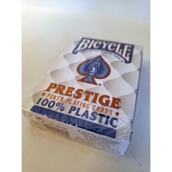 Kosmetinis defektas Bicycle Prestige Jumbo pokerio kortos (Mėlynos)